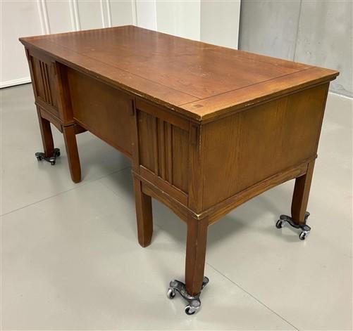 5' Executive Double Pedestal Desk, Vintage Home Office Desk, Computer Desk