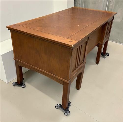 5' Executive Double Pedestal Desk, Vintage Home Office Desk, Computer Desk