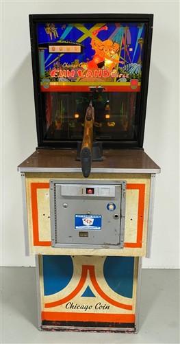 Chicago Coin Fun Land Rifle Arcade Game Vintage CoinOp Shooting Gallery Gun Game