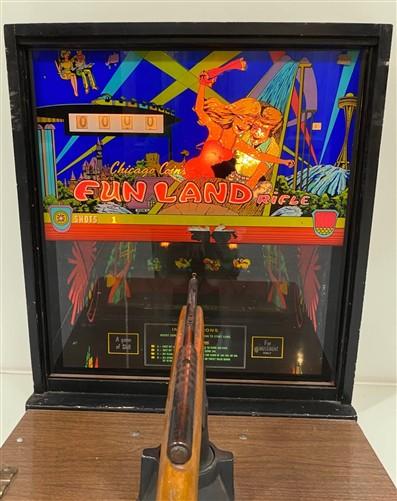 Chicago Coin Fun Land Rifle Arcade Game Vintage CoinOp Shooting Gallery Gun Game