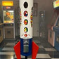 Northwestern Saturn 2000 Rocket Gumball Machine Vending Machine on Stand Coin Op