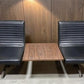 Chromcraft Mid Century Modern Double Lounge Bench w/Center Table, Vintage Chairs