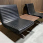 Chromcraft Mid Century Modern Double Lounge Bench w/Center Table, Vintage Chairs