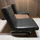 Chromcraft Mid Century Modern Double Lounge Bench w/Center Table, Vintage Chairs