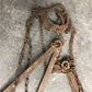 Hay Trolley Carrier Forks, Antique Cast Iron Barn Tool, Rustic Decor A