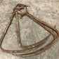 Hay Trolley Carrier Forks, Antique Cast Iron Barn Tool, Rustic Decor A