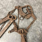 Hay Trolley Carrier Forks, Antique Cast Iron Barn Tool, Rustic Decor A