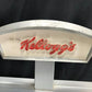 Ask for Kelloggs Retail Store Rack Display, Vintage Aluminum Advertising Stand