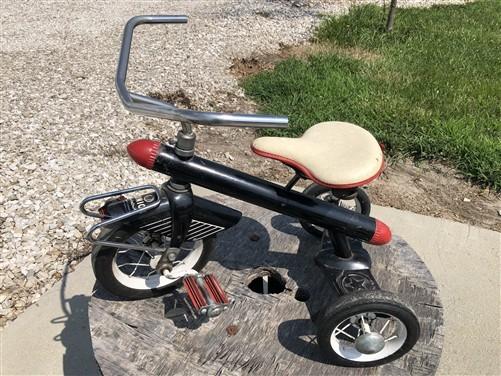 1950s Junior Rocketrike Tricycle, Vintage Atomic Age Childs Ride On Pedal Toy