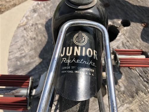 1950s Junior Rocketrike Tricycle, Vintage Atomic Age Childs Ride On Pedal Toy