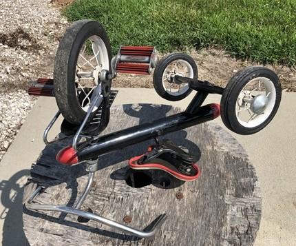 1950s Junior Rocketrike Tricycle, Vintage Atomic Age Childs Ride On Pedal Toy
