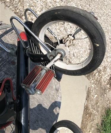 1950s Junior Rocketrike Tricycle, Vintage Atomic Age Childs Ride On Pedal Toy