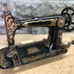 Improved Hasner Sewing Machine w/Egyptian Motif, Antique Treadle