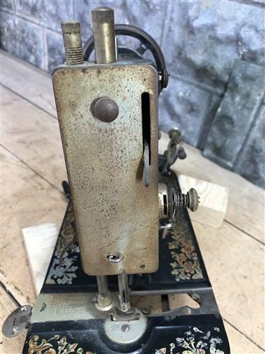 Improved Hasner Sewing Machine w/Egyptian Motif, Antique Treadle