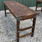 Reclaimed Wood Folding Table (68.5x22.5) Rustic Wood Dining, Kitchen Island B131