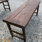 Reclaimed Wood Folding Table (68.5x22.5) Rustic Wood Dining, Kitchen Island B131