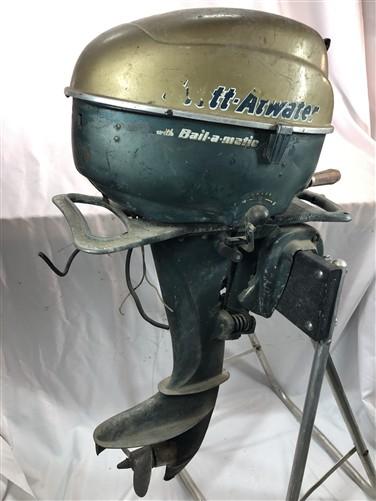 1950's Scott Atwater Bail a matic Boat Motor, Vintage 10Hp Classic Outboard A