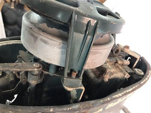 1950's Scott Atwater Bail a matic Boat Motor, Vintage 10Hp Classic Outboard A