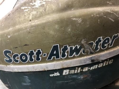 1954 Scott Atwater Bail a matic Boat Motor, 10Hp Classic Outboard Ser #38452258
