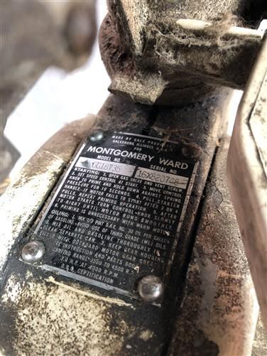 1961 Gale Montgomery Ward Boat Motor Model GG18735 Outboard Ser#16x820748