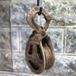 Cast Iron Antique Vintage Pulley, Hay Trolley Carrier Rustic Farmer Country a29