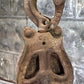 Cast Iron Antique Vintage Pulley, Hay Trolley Carrier Rustic Farmer Country a29