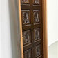 Vintage 36x80 Solid Wood Carved Panel Interior Door with Trim/Jamb Mid-Century