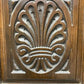 Vintage 36x80 Solid Wood Carved Panel Interior Door with Trim/Jamb Mid-Century