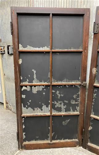 3 Wooden Framed Decorative Glass Panels Casement Windows Furniture Parts