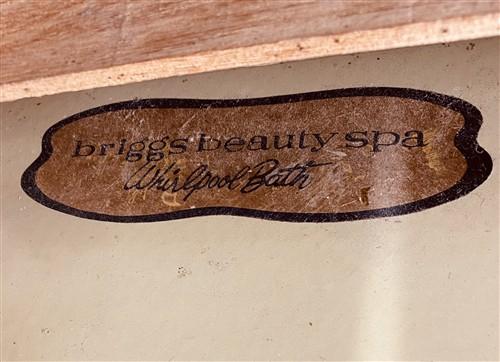 Briggs Beauty Spa Whirlpool Bathtub, Vintage Yellow New/Old Stock, Mid Century