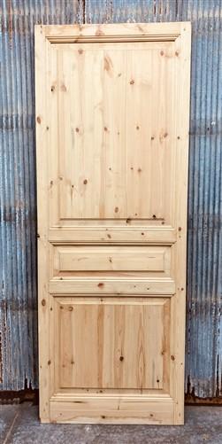 French Single Door (36x96) Pine Interior Door, European Rustic Styled, Q35-A