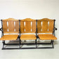3 Vintage Wood Folding Theater Seats, Auditorium Seats, Entryway Bench, E32