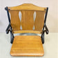 3 Vintage Wood Folding Theater Seats, Auditorium Seats, Entryway Bench, E32