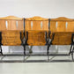 3 Vintage Wood Folding Theater Seats, Auditorium Seats, Entryway Bench, E32