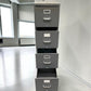 HON Filing Cabinet, Vintage Metal 4 Drawer Green File Cabinet Industrial