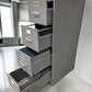 HON Filing Cabinet, Vintage Metal 4 Drawer Green File Cabinet Industrial