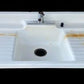 White Porcelain Dual Drainboard Sink, Vintage Kitchen Sink, Farmhouse Utility