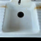 White Porcelain Dual Drainboard Sink, Vintage Kitchen Sink, Farmhouse Utility
