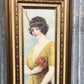 1914 Alfred Everill Orr Pabst Brewing Panama Girl Framed Yard Long Advertising B