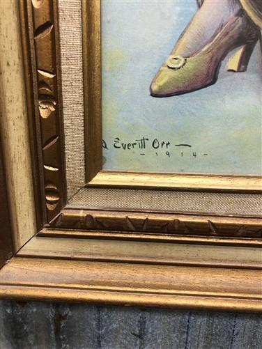 1914 Alfred Everill Orr Pabst Brewing Panama Girl Framed Yard Long Advertising B