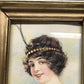 1914 Alfred Everill Orr Pabst Brewing Panama Girl Framed Yard Long Advertising A