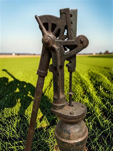 Well Water Pump, Windmill Pitcher Pump, Patel Foundry, Cast Iron Garden Art C1