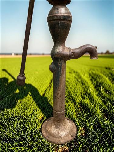 Well Water Pump, Windmill Pitcher Pump, Patel Foundry, Cast Iron Garden Art C1