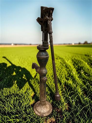 Well Water Pump, Windmill Pitcher Pump, Patel Foundry, Cast Iron Garden Art C1
