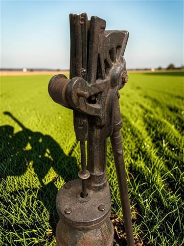 Well Water Pump, Windmill Pitcher Pump, Patel Foundry, Cast Iron Garden Art C1