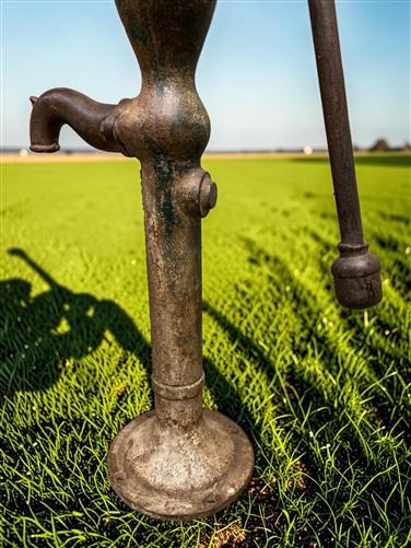 Well Water Pump, Windmill Pitcher Pump, Patel Foundry, Cast Iron Garden Art C1