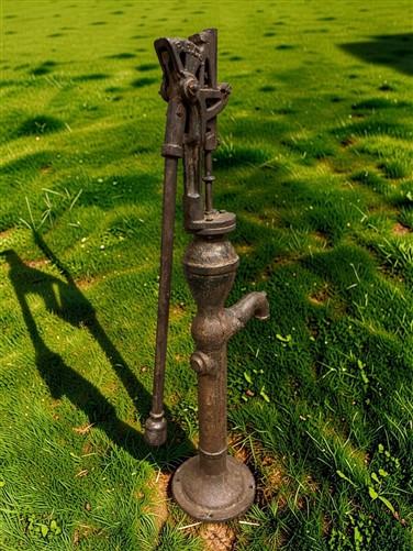 Well Water Pump, Windmill Pitcher Pump, Patel Foundry, Cast Iron Garden Art F1