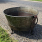 Rustic Large Metal Wash Tub Farmhouse Planter Garden Decor Galvanized Bucket, D