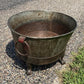 Rustic Large Metal Wash Tub Farmhouse Planter Garden Decor Galvanized Bucket, D