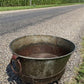 Rustic Large Metal Wash Tub Farmhouse Planter Garden Decor Galvanized Bucket, D